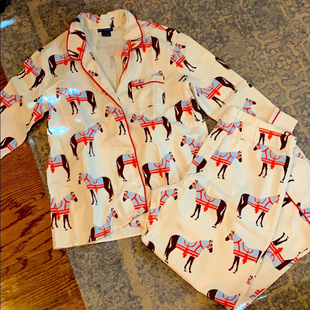 Katie Kime Horse & Tassle PJ set
